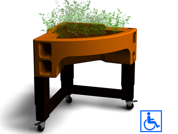 ergonomic planter Hortense Comfot verdurable for therapeutic gardens